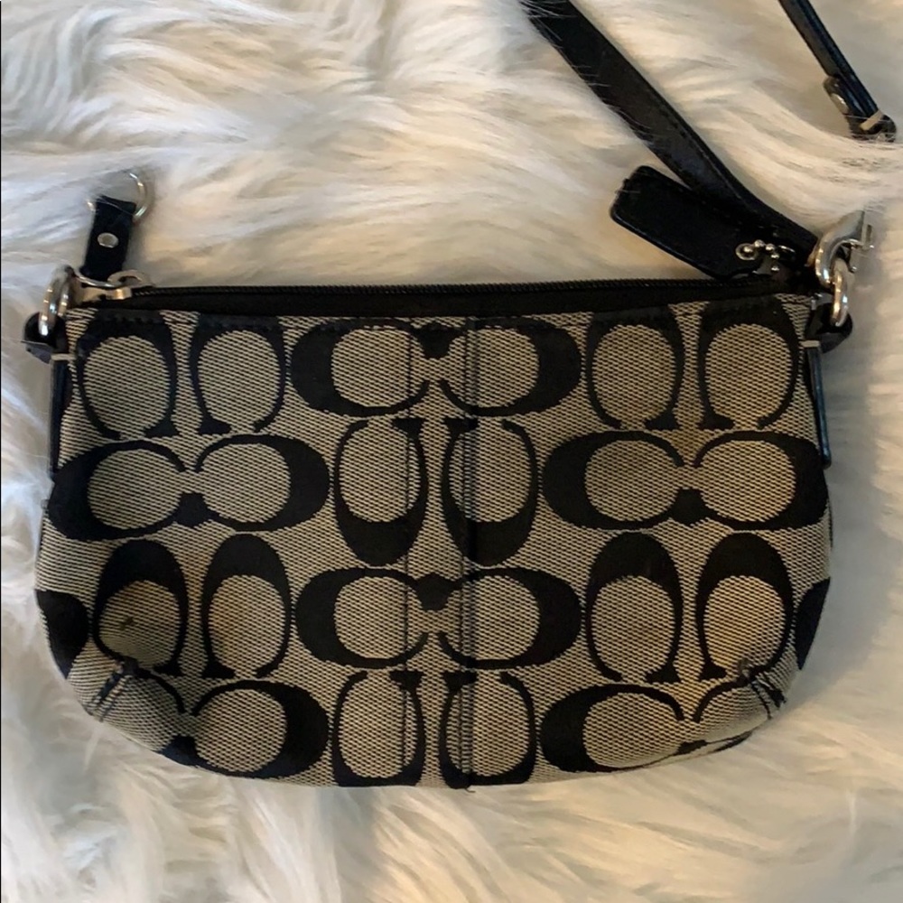 Black Coach Wristlet